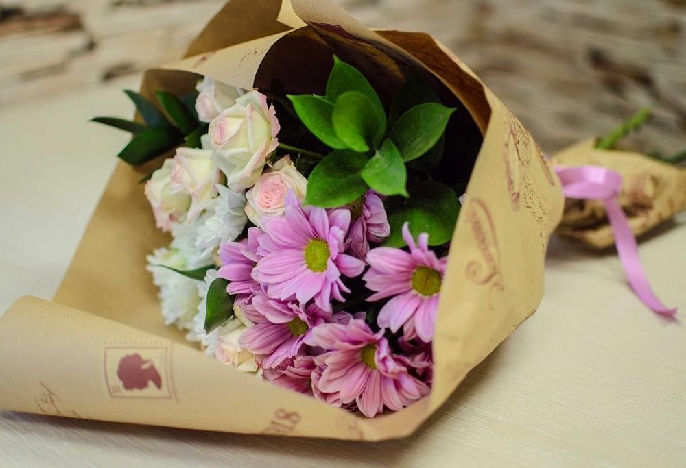 Букет цветов из: Розы и Хризантемы в Переяславке