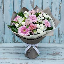Букет цветов из:  Герберы, Альстромерии и Хризантемы #REPLACE_PRED# Переяславке