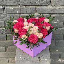 Цветочная композиция из Розы в коробке в Переяславке