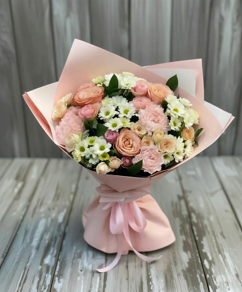 Букет цветов из: Гвоздики, Розы и Хризантемы в Переяславке