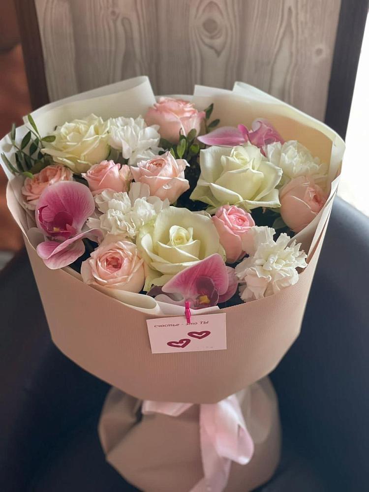 Букет цветов из: Орхидеи, Розы и Гвоздики в Переяславке