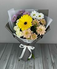 Букет цветов из:  Розы, Герберы и Хризантемы в Переяславке