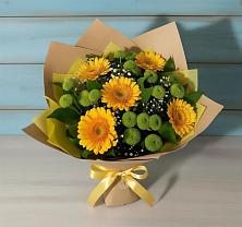 Букет цветов из:  Герберы и Хризантемы в Переяславке