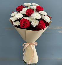 Букет цветов из:  Розы и Хризантемы в Переяславке