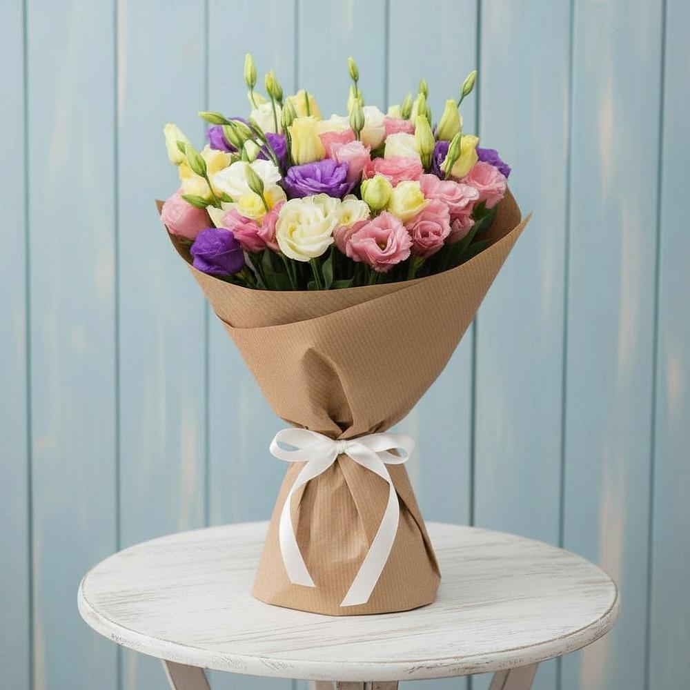 Букет цветов из: Лизиантусы в Переяславке