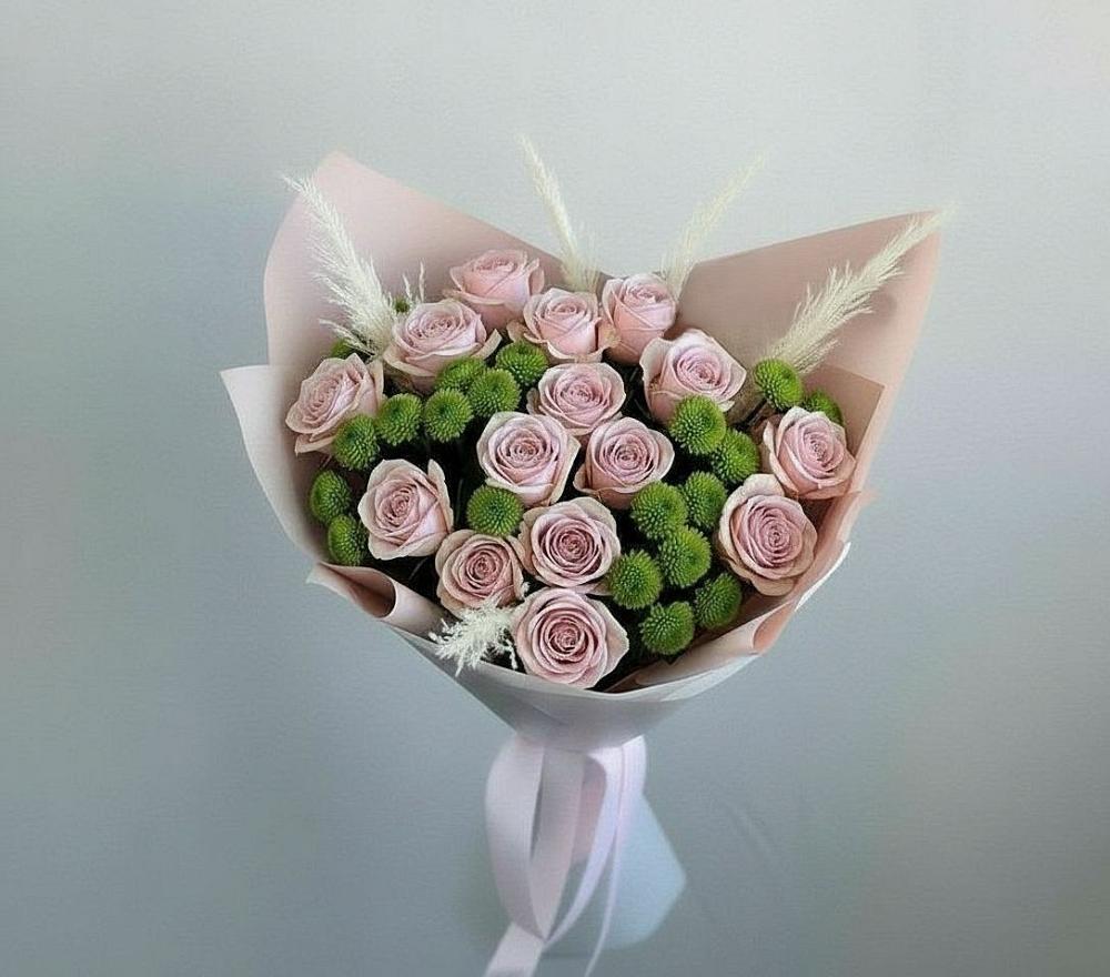 Букет цветов из: Розы и Хризантемы в Переяславке