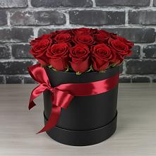 Цветочная композиция из Розы в шляпной коробке в Переяславке