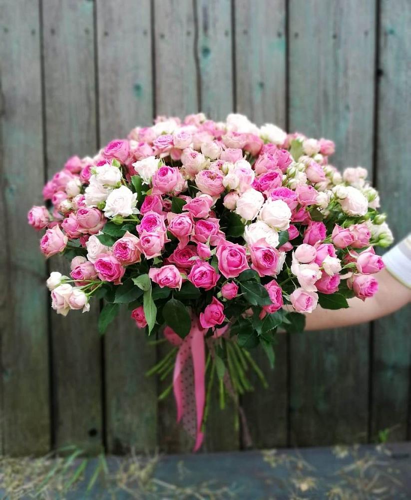 Букет Розовые кустовые розы Натали и Лав Лидия в Переяславке