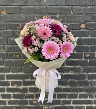 Букет цветов из:  Герберы и Хризантемы в Переяславке