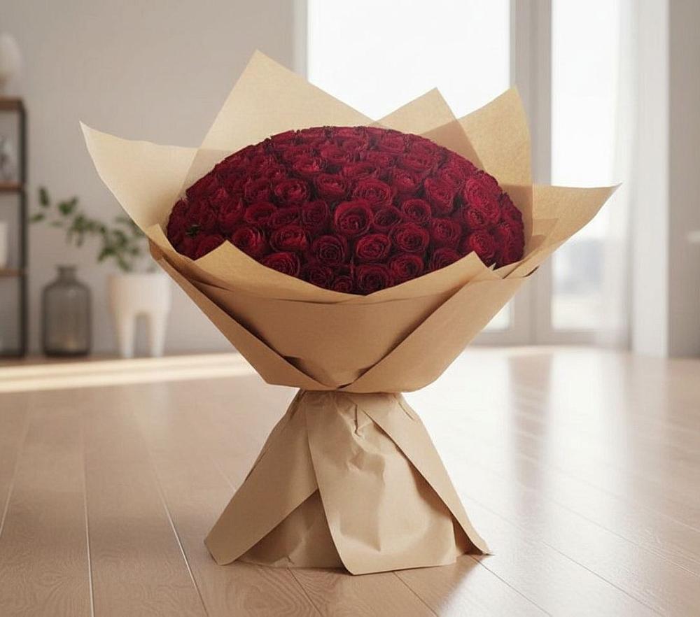 Букет 101 Красная роза в Переяславке