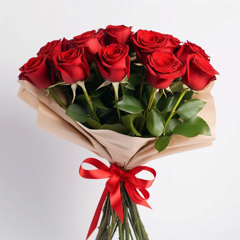 Букет 11 Красных роз Эдлесс Лав в Переяславке