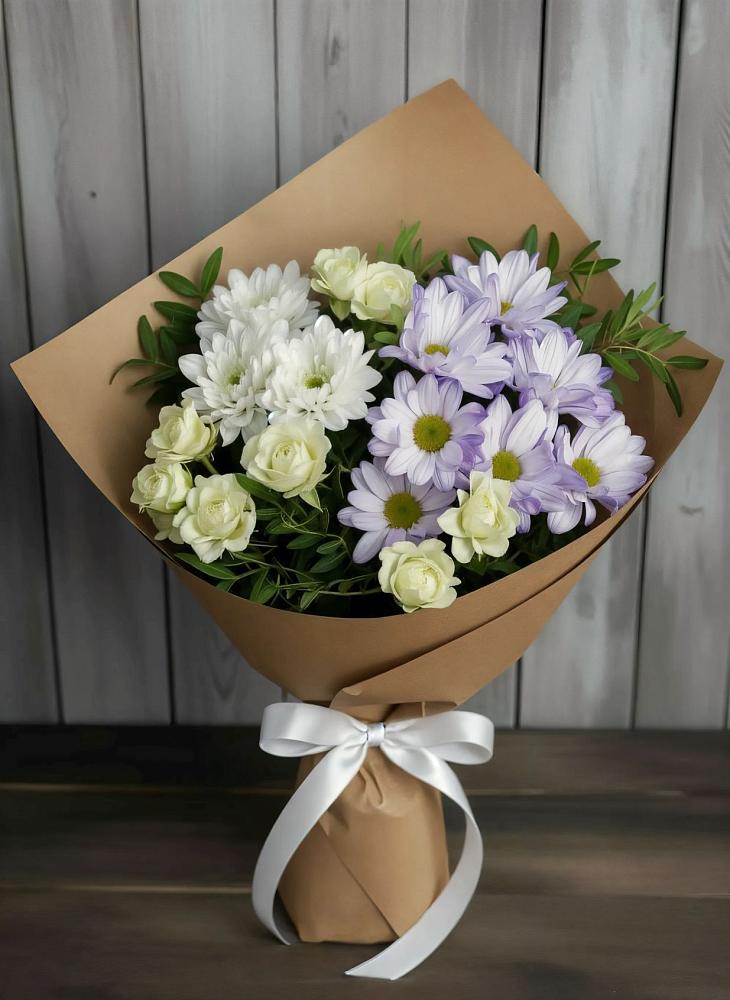 Букет цветов из: Хризантемы и Розы в Переяславке
